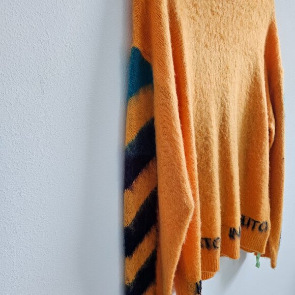 Off White Orange Mohair Sweater (Original $1195) - Picture 5 of 9